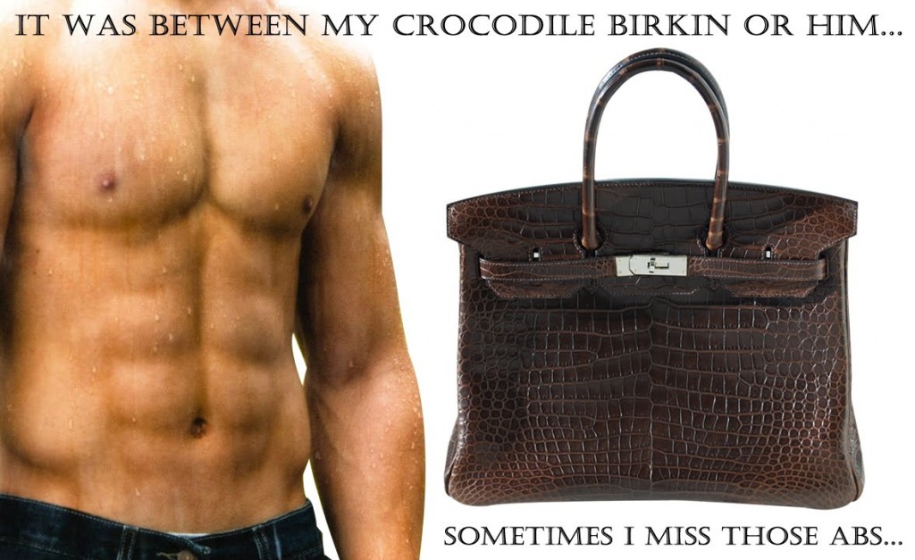 brown croco blog with casteller