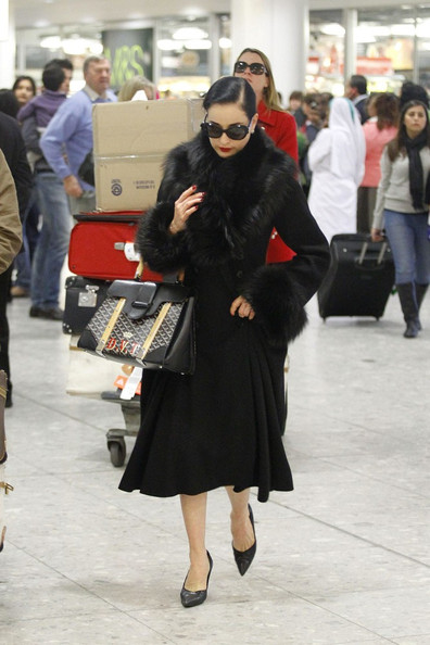 Dita Von Teese, Saigon bag Goyard