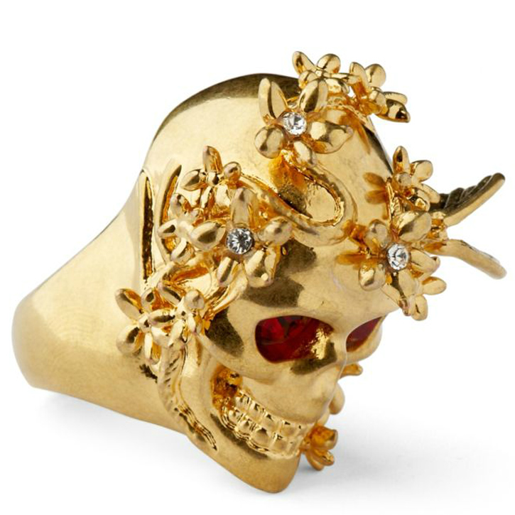 Alexander McQueen skull ring