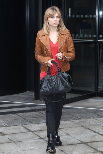 Clemence+Poesy+Celebrities+Arrive+Balenciaga