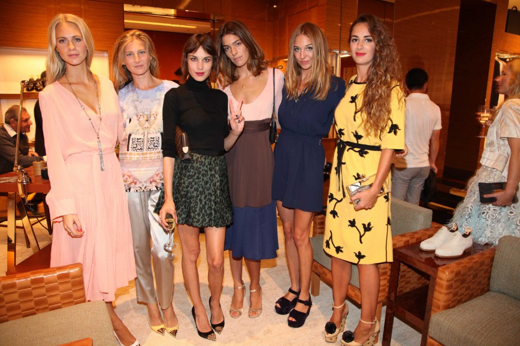 Alexia Niedzielski, Poppy Dlevingne, Elizabeth Von Guttman, Alexa Chung,_ Luisa Orsini, Antonine Peduzzi (2)