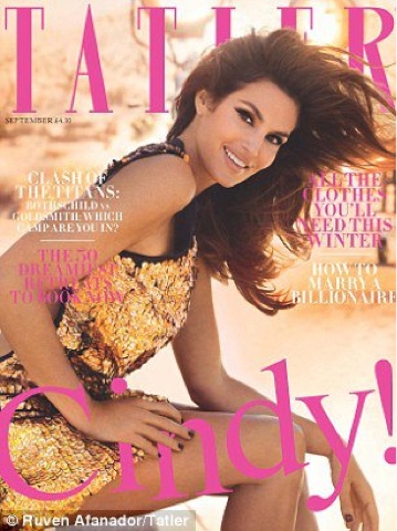 Cindy Crawford for Tatler UK September 2012