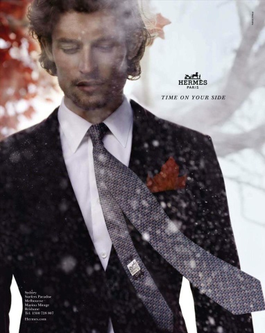 Hermés Fall Winter 2012 Ad Campaign with Nathaniel Goldberg and Bette Frank.
