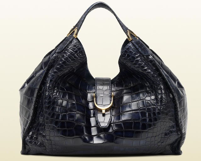 Gucci-Soft-Stirrup-Crocodile-Shoulder-Bag