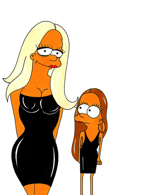 Marge-and-Lisa-Simpson-Loves-Donatella-and-Allegra-Versace.-Fashion-Simpsons-Humor-Chic-by-aleXsandro-Palombo
