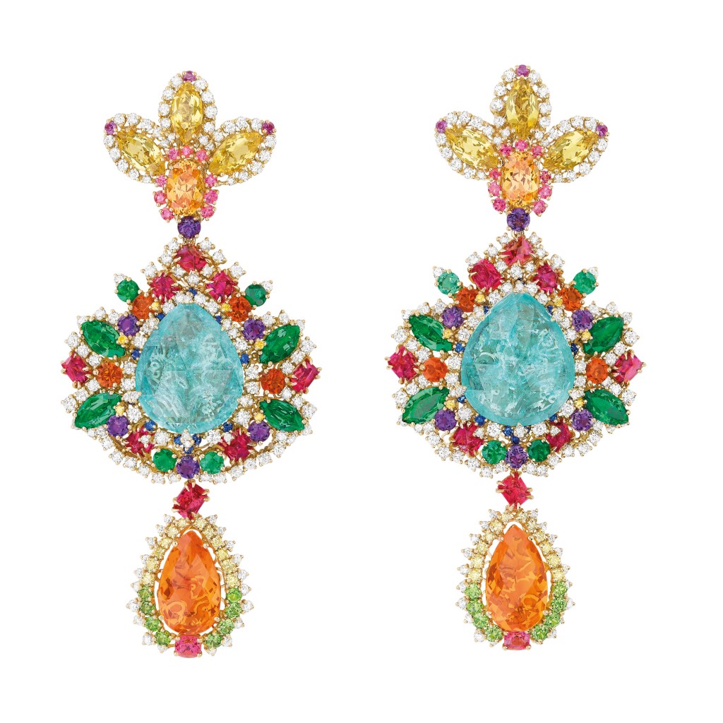 Dentelle Chantilly Multicolore earrings