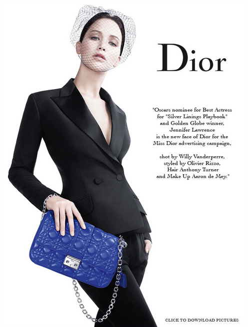 Jennifer Lawrence for Dior SS 2013