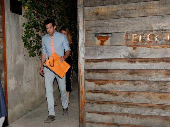 Blake Lively y Ryan Reynolds en Celler Can Roca