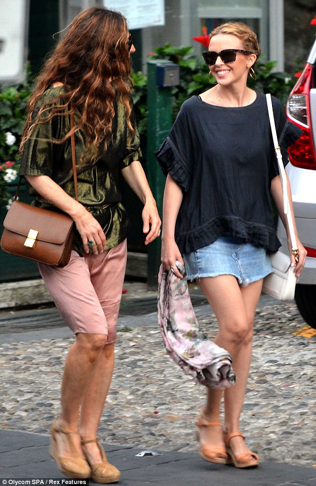 Kylie+Minogue+seen+vacationing+Portofino+