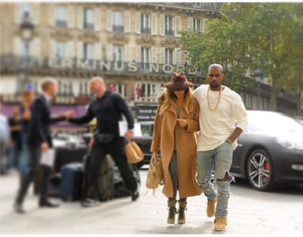 Kim Kardashian and Kanye West 