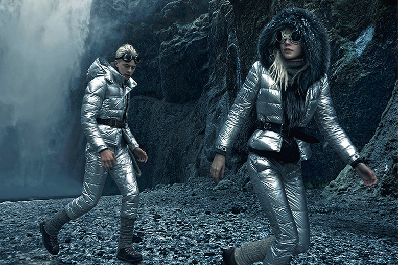 A visual from the Moncler fall 15 ad campaign shot by Annie Leib