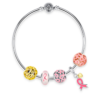 All-round-heart-pink-ribbon-charm-bracelet