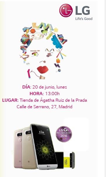LG presenta LG G5 & Friends en rosa de la mano de Agatha Ruiz de la Prada, y en exclusiva con Orange